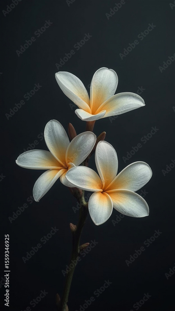 Obraz premium abstract frangipani blossoms