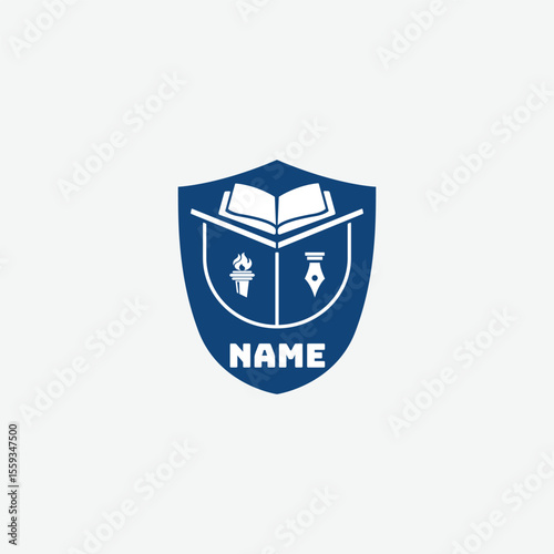 3875 educational logo school college university learning institute book academy organization