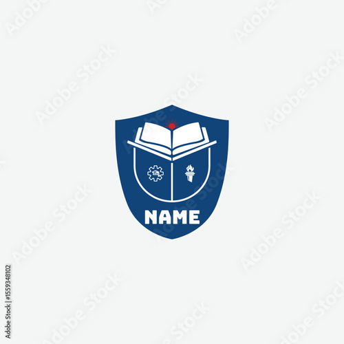 3885 educational logo school college university learning institute book academy organization [Converted]