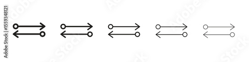 Transfer icon in trendy filled solid style in black and white colors