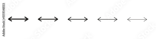 Two side icon in trendy filled solid style in black and white colors