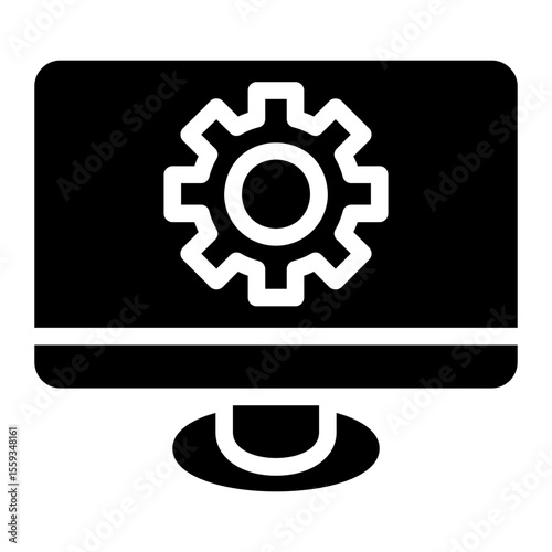 computer glyph icon