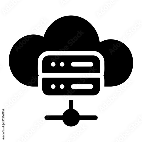 cloud glyph icon
