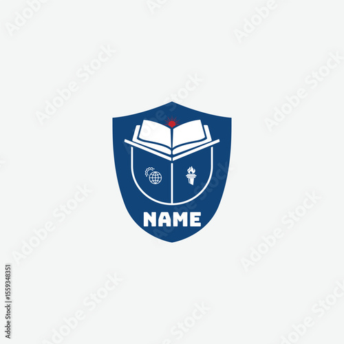 3890 educational logo school college university learning institute book academy organization [Converted]