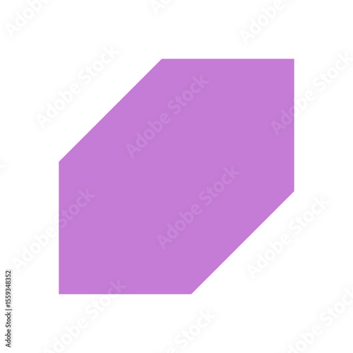 Bold geometric form. Abstract shape with modern elements. Minimal design, brutalism, Y2K aesthetic, perfect for contemporary projects. A striking icon that enhances visual appeal.