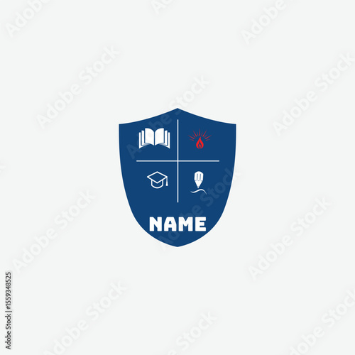 3893 educational logo school college university learning institute book academy organization