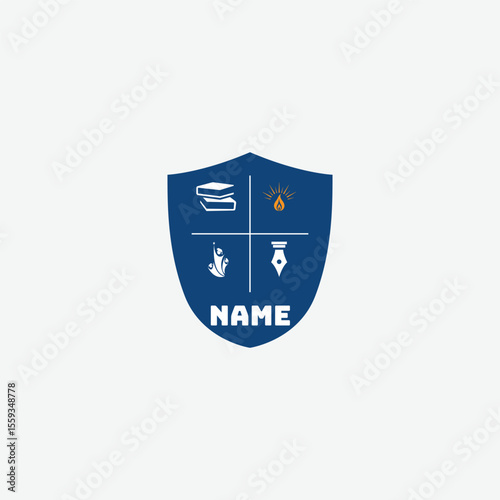 3898 educational logo school college university learning institute book academy organization