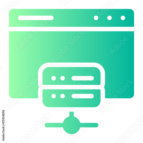 web hosting gradient icon