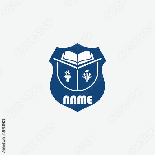 3923 educational logo school college university learning institute book academy organization