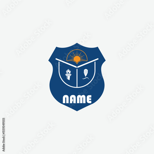 3927 educational logo school college university learning institute book academy organization
