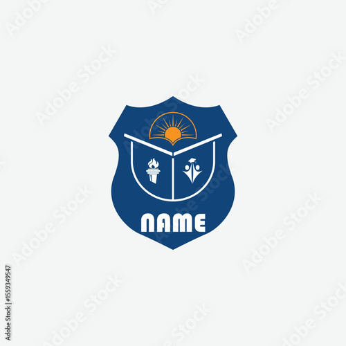 3930 educational logo school college university learning institute book academy organization