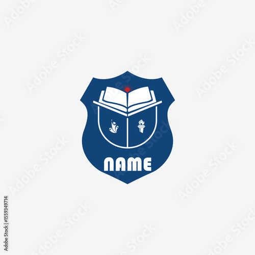 3937 educational logo school college university learning institute book academy organization [Converted]
