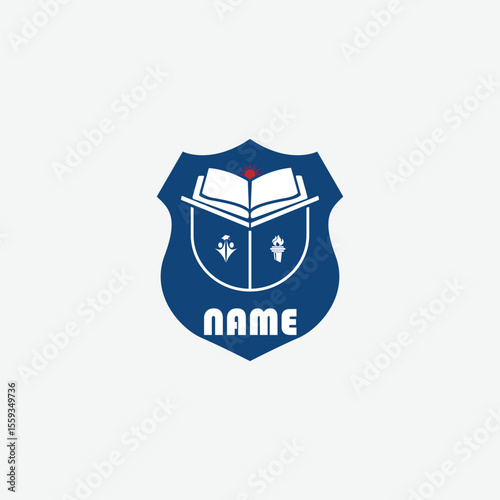 3938 educational logo school college university learning institute book academy organization [Converted]