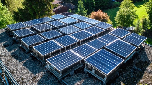 Solar Panel Installation on Rooftop for Clean Energy Generation