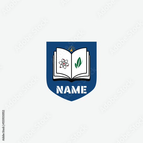 3951 educational logo school college university learning institute book academy organization