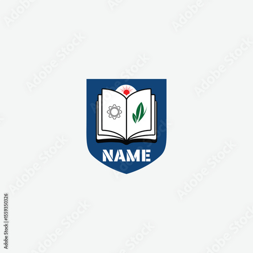 3959 educational logo school college university learning institute book academy organization