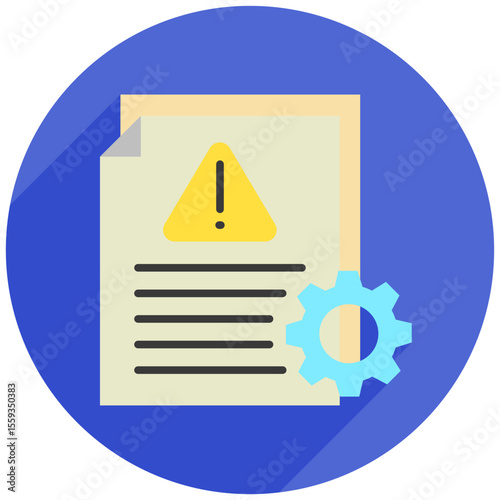 Contingency Plan rounded color, mini illustration icon. use for modern concept, print, UI, UX kit, web and app development. Vector related to risk management, business, finance.