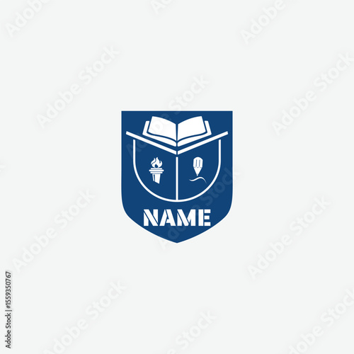 3976 educational logo school college university learning institute book academy organization