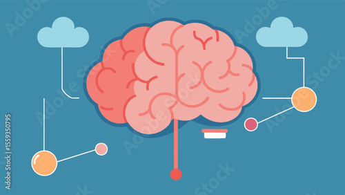 The brain model also includes a section on the brains reward system and the effects of addiction on this crucial network of structures and chemicals.. Vector illustration