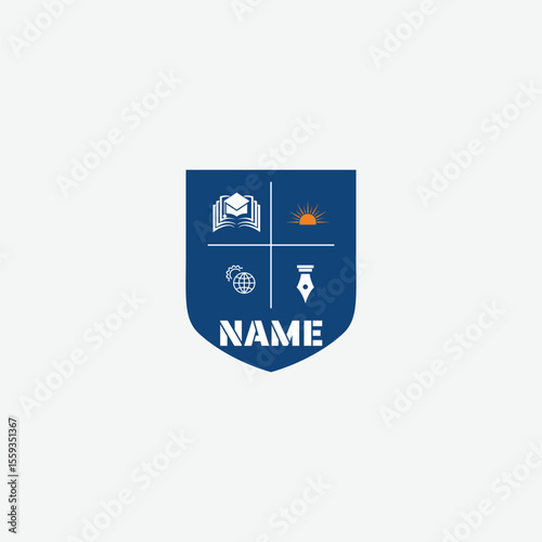 4000 educational logo school college university learning institute book academy organization