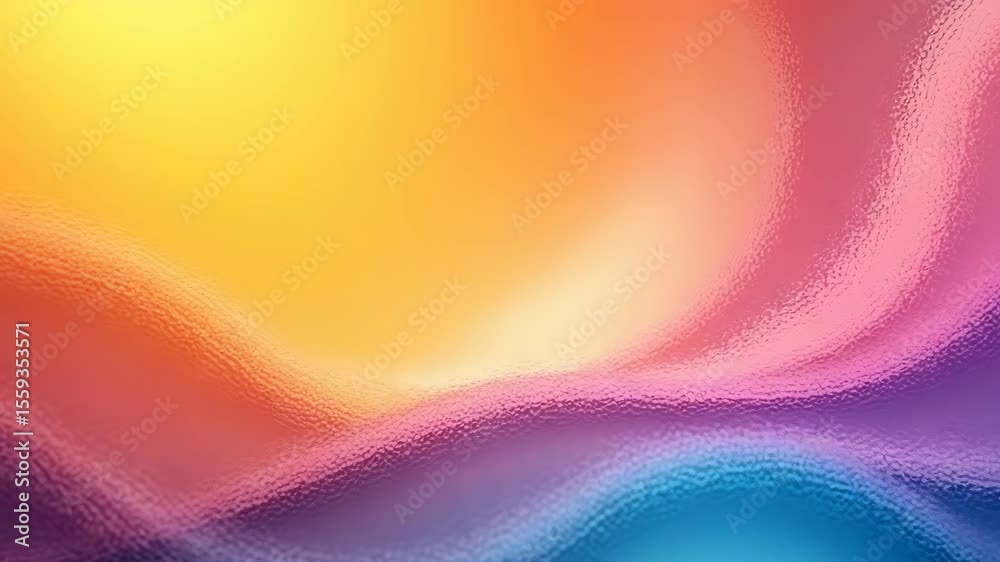 Abstract wave patterns in vibrant style, featuring warm and cool colors ...