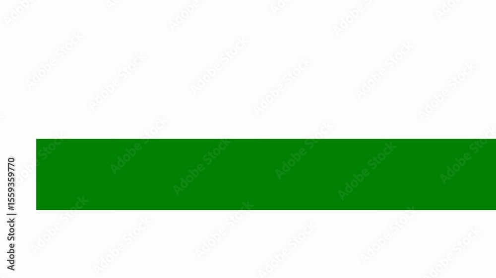 A green background with white border and flag stripe the of republic ireland ribbon black photo man in suit line square on it nigeria recal green screen animated chromakey background