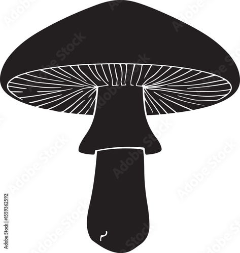 boletus mushroom silhouette logos for forest education