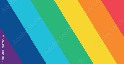 Free Download Abstract multicolored rainbow colors, 7 shades, pattern - Vector illustration - GFXLoad