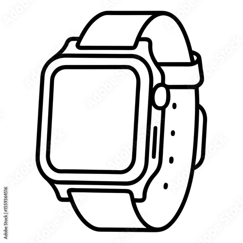 Minimal Smartwatch Vector Illustration