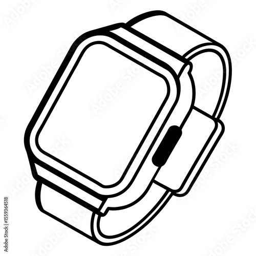 Minimal Smartwatch Vector Illustration