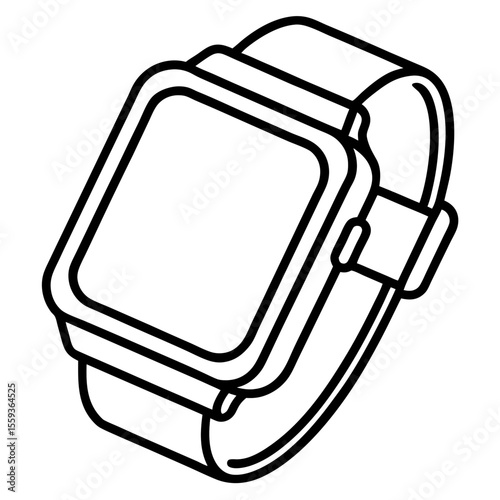 Minimal Smartwatch Vector Illustration
