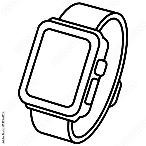 Minimal Smartwatch Vector Illustration