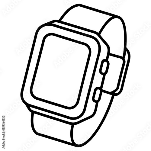 Minimal Smartwatch Vector Illustration