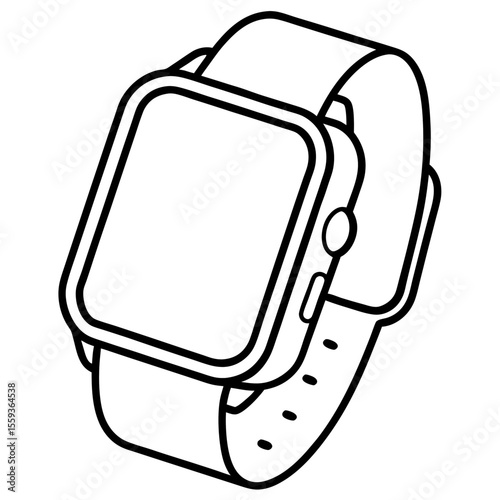 Minimal Smartwatch Vector Illustration