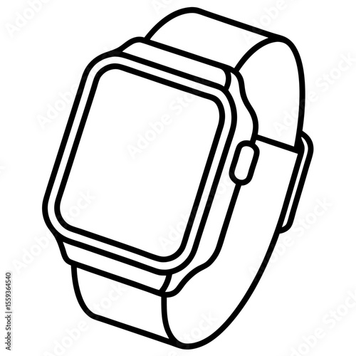 Minimal Smartwatch Vector Illustration