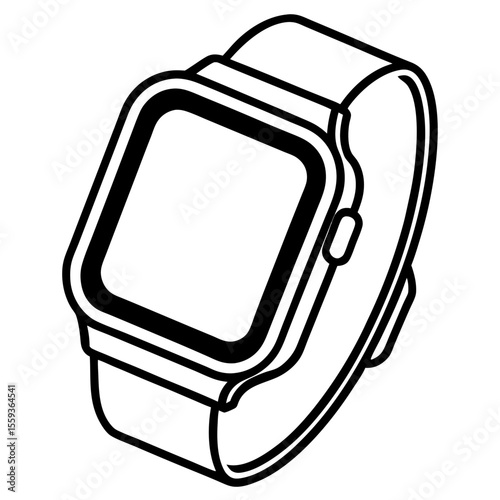 Minimal Smartwatch Vector Illustration