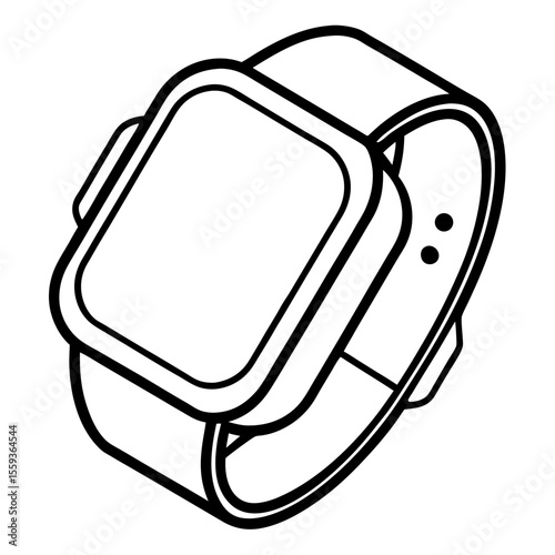 Minimal Smartwatch Vector Illustration