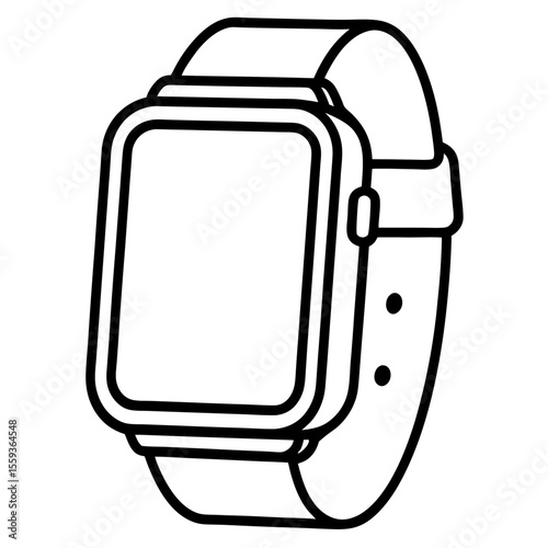 Minimal Smartwatch Vector Illustration