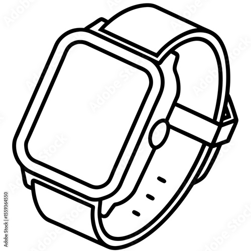 Minimal Smartwatch Vector Illustration