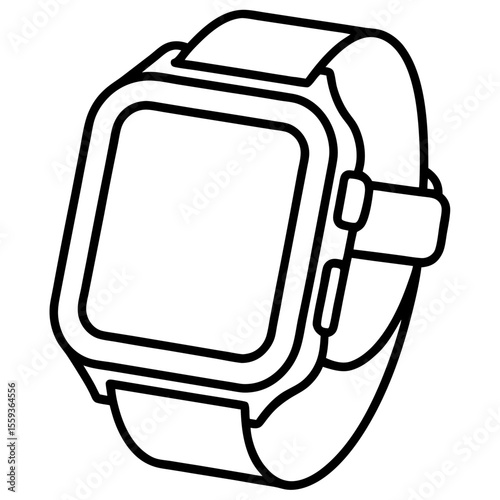 Minimal Smartwatch Vector Illustration