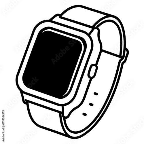 Minimal Smartwatch Vector Illustration