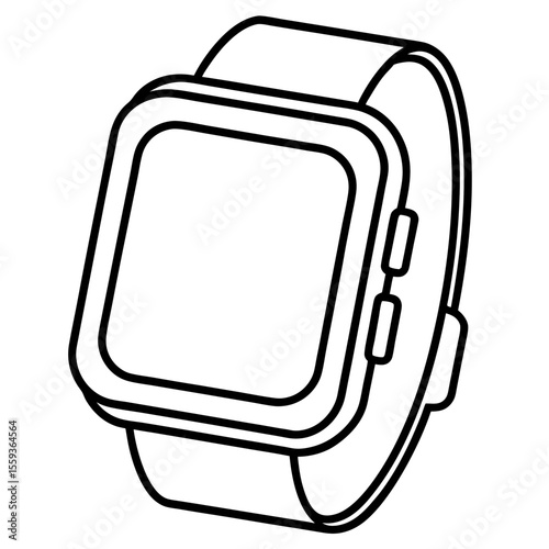 Minimal Smartwatch Vector Illustration