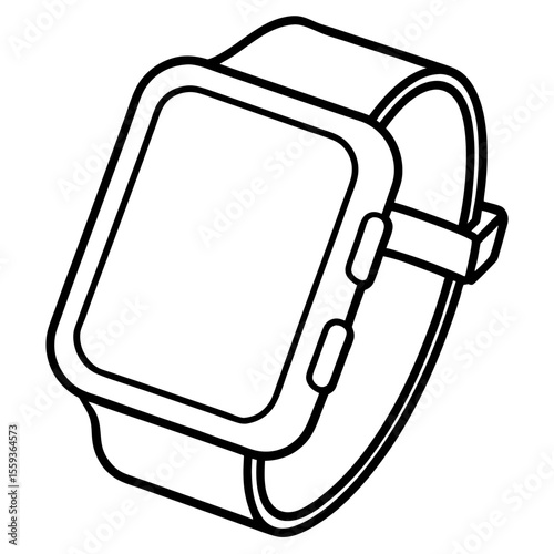 Minimal Smartwatch Vector Illustration