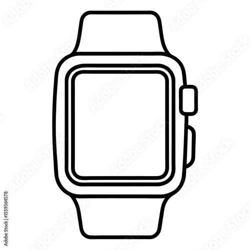 Minimal Smartwatch Vector Illustration