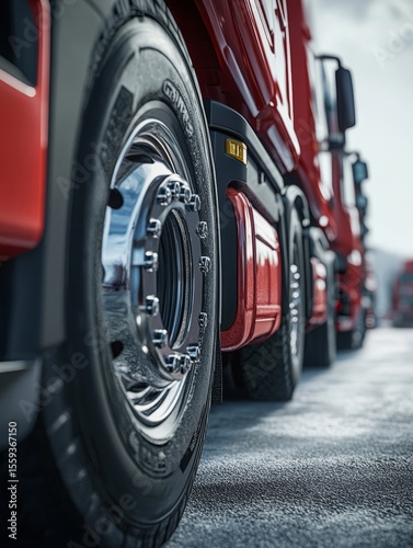Trucks on the road