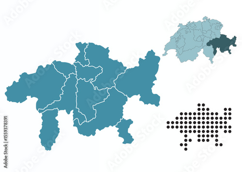 Set maps of Grisons canton