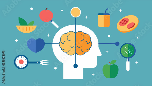 Discovering the key components of a brainboosting diet in our nutritionfocused workshop.. Vector illustration