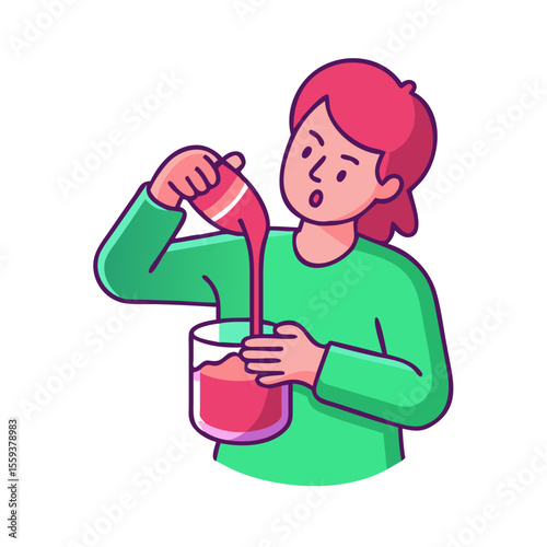 Person Mixing Paint in a Glass for Creative Blogs, Art Education Websites, DIY Projects, Craft Tutorials, and Home Decor Ideas  