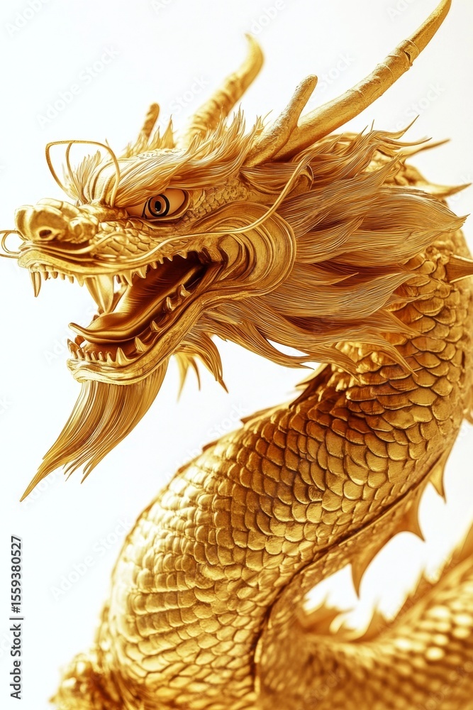 A gold dragon with a mouth open and a pair of glasses on its face A gold dragon with a mouth open and a pair of glasses on its face