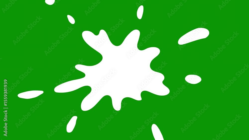 A green screen with white background and circle frame paint splash on an apple logo arrow it black photo of man in suit leaf animated chromakey background gesture illustration elements